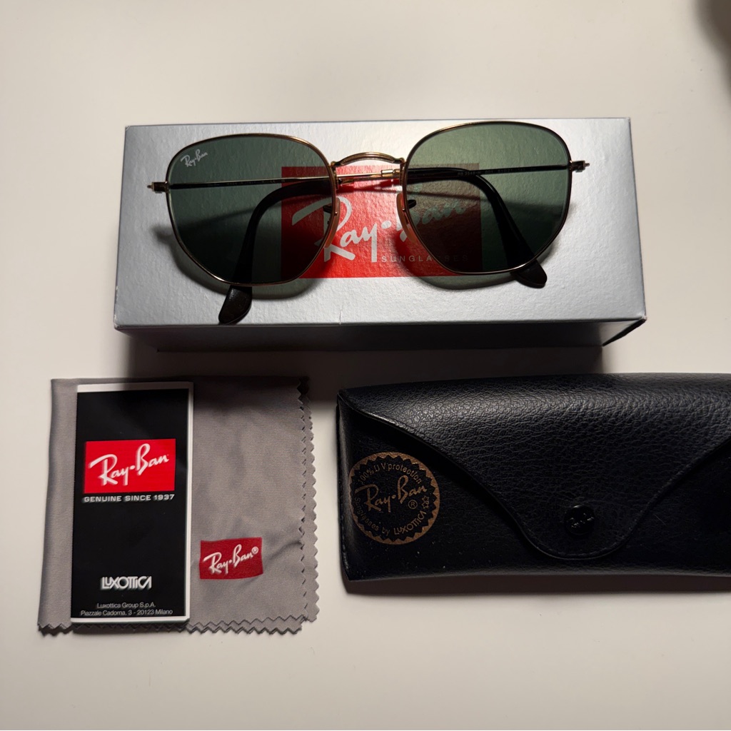 Ray-Ban Rb3548n Hexagonal Flat Lense Sunglasses